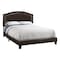 Monarch Specialties Bed, Queen Size, Platform, Bedroom, Frame, Upholstered, Pu Leather Look, Wood Legs, Brown I 5938Q - alternate 1